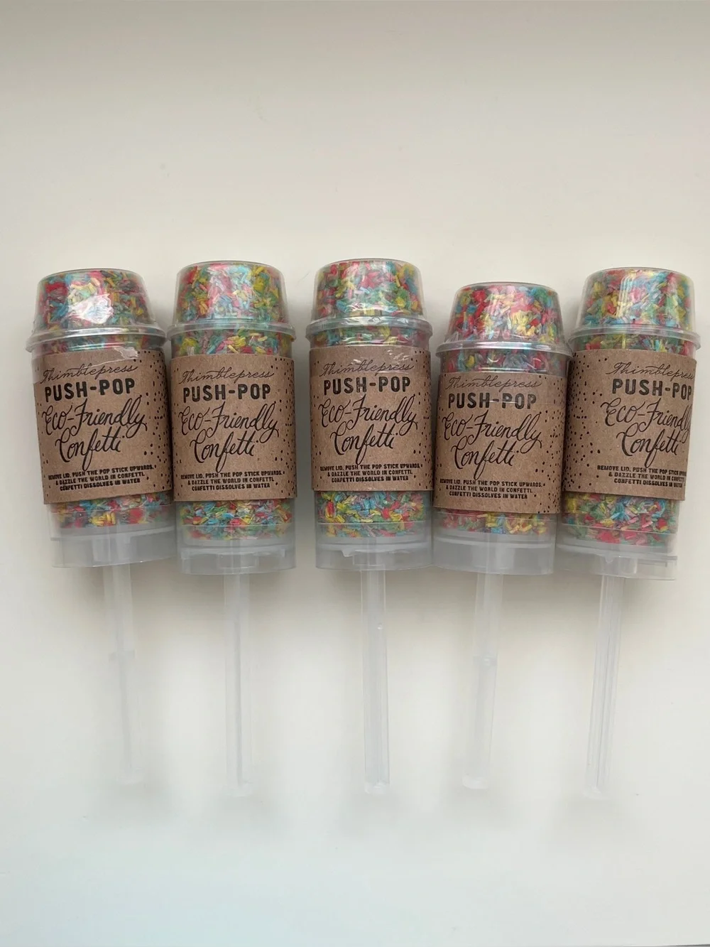Push-pop confetti celebration birthday wedding graduation eco friendly baby